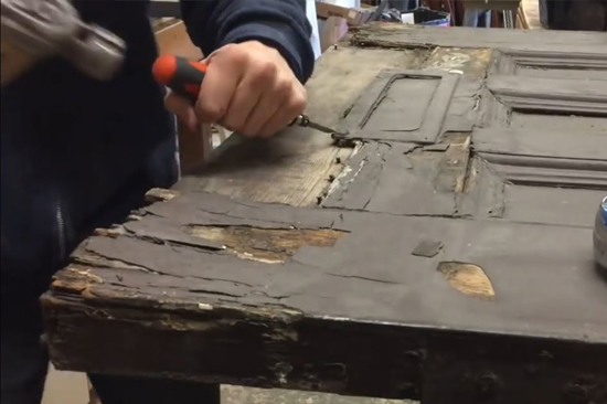 Rancho Calaveras-wooden-door-repair