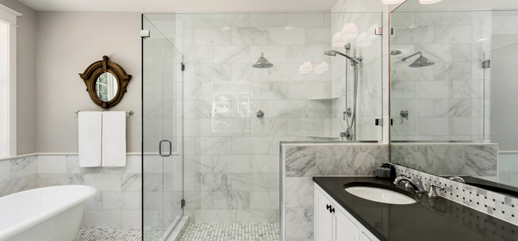 bathroom shower door installation in Rancho Calaveras